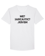 Sarcastic Tricou mânecă scurtă guler larg Bărbat Skater