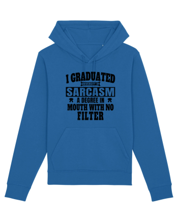 I Graduated University Of Sarcasm bk Royal Blue