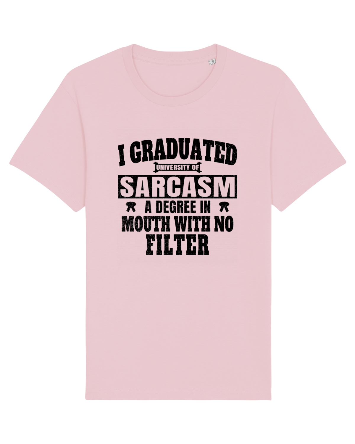 Tricou mânecă scurtă Unisex Rocker Cotton Pink