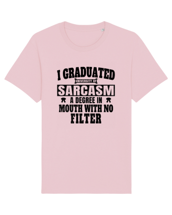 I Graduated University Of Sarcasm bk Cotton Pink