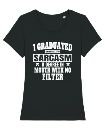 I Graduated University Of Sarcasm wh Black