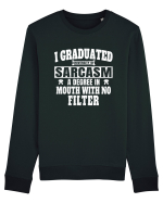 I Graduated University Of Sarcasm wh Bluză mânecă lungă Unisex Rise