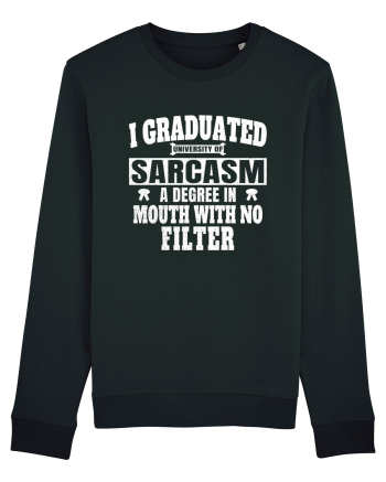 I Graduated University Of Sarcasm wh Black