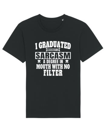 I Graduated University Of Sarcasm wh Black