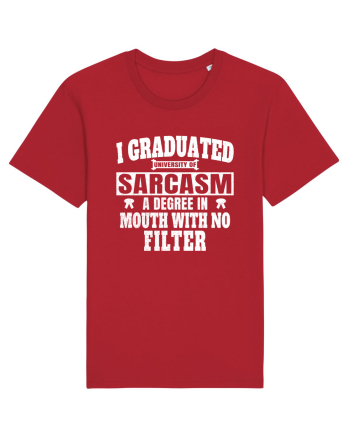 I Graduated University Of Sarcasm wh Red