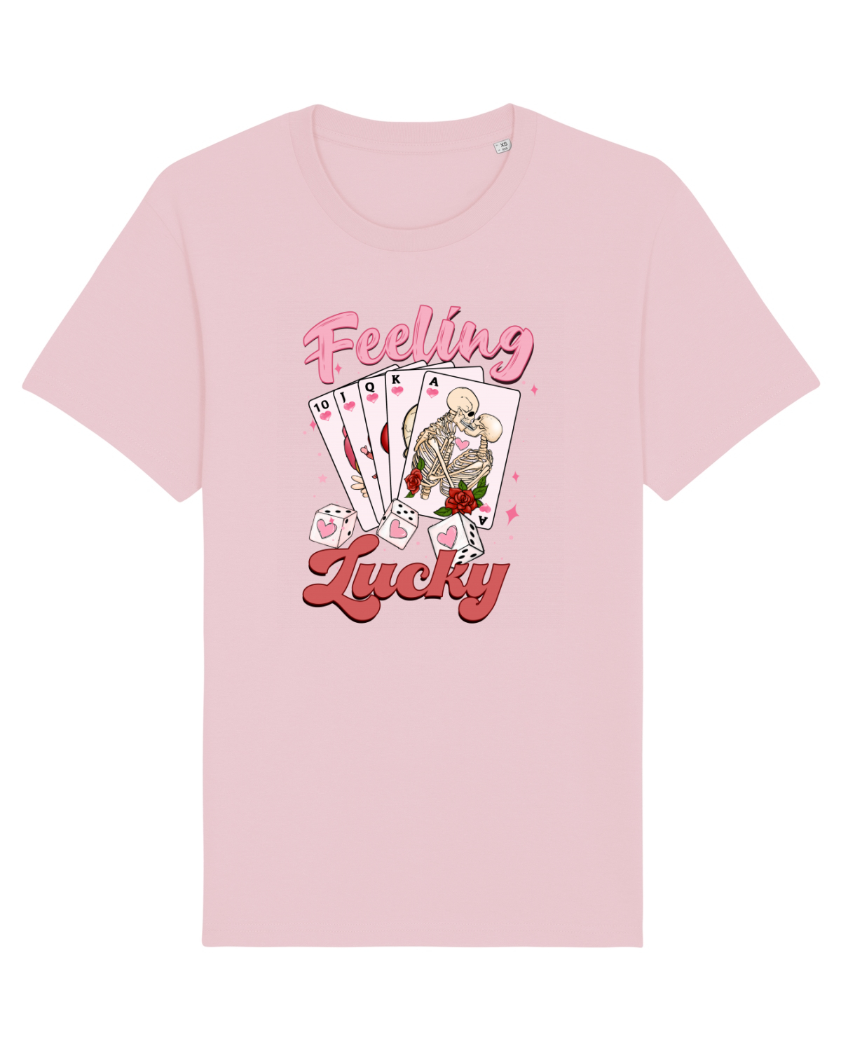 Tricou mânecă scurtă Unisex Rocker Cotton Pink