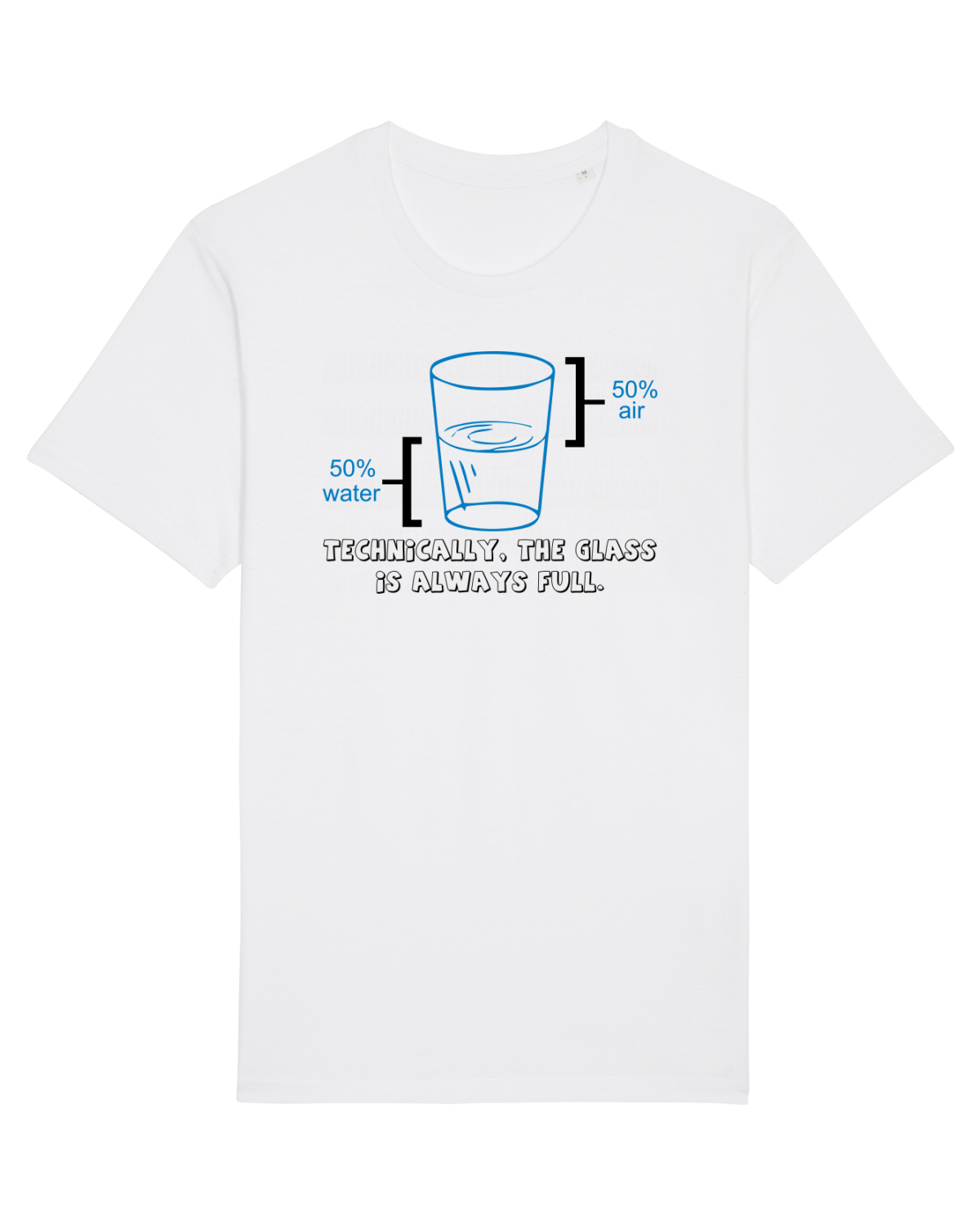 Tricou mânecă scurtă Unisex Rocker White