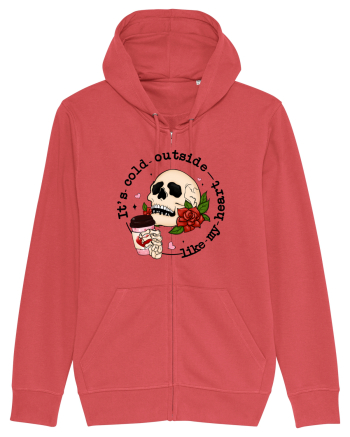 Anti Valentine Day - Its cold outside - like my heart Carmine Red