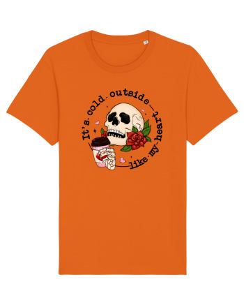 Anti Valentine Day - Its cold outside - like my heart Bright Orange