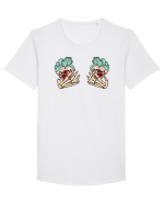 Anti Valentine Day - Look into my hearts to see the pain Tricou mânecă scurtă guler larg Bărbat Skater