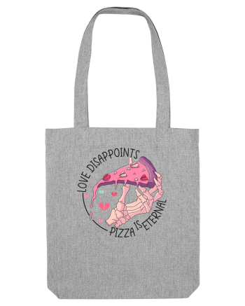 Anti Valentine Day - Love dissapoints, pizza is eternal Heather Grey