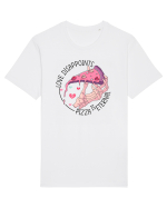 Anti Valentine Day - Love dissapoints, pizza is eternal Tricou mânecă scurtă Unisex Rocker