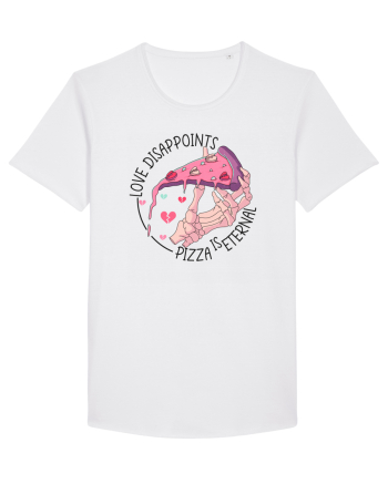 Anti Valentine Day - Love dissapoints, pizza is eternal White