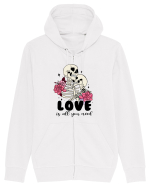 Anti Valentine Day - Love is all you need in life or in death Hanorac cu fermoar Unisex Connector