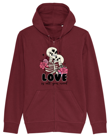 Anti Valentine Day - Love is all you need in life or in death Burgundy