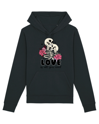 Anti Valentine Day - Love is all you need in life or in death Black