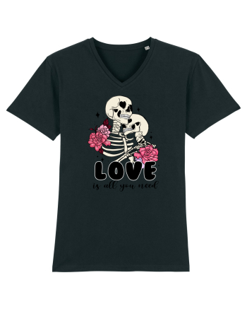 Anti Valentine Day - Love is all you need in life or in death Black