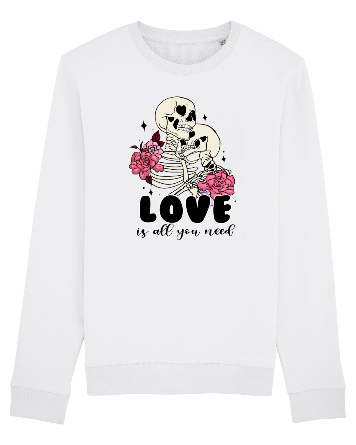 Bluză mânecă lungă Unisex Rise White