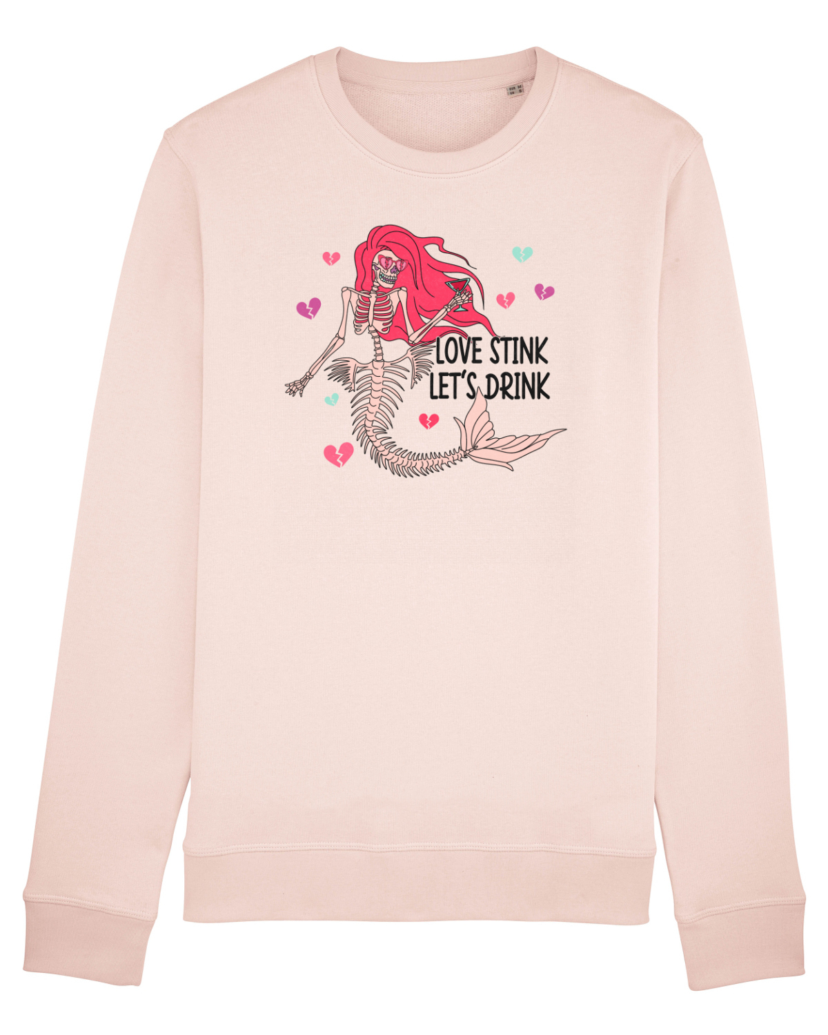 Bluză mânecă lungă Unisex Rise Candy Pink
