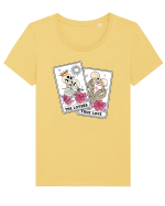 Anti Valentine Day - Lovers tarot cards Tricou mânecă scurtă guler larg fitted Damă Expresser