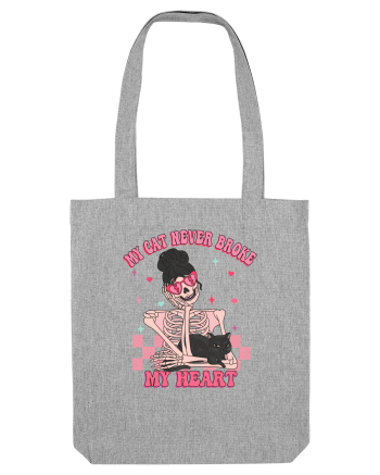 Anti Valentine Day - My cat never broke my heart Heather Grey