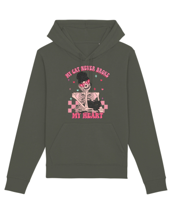 Anti Valentine Day - My cat never broke my heart Khaki