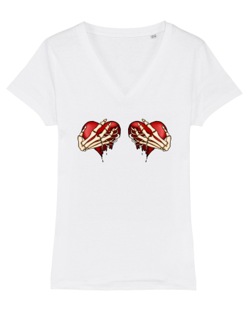 Anti Valentine Day - Ripped hearts White