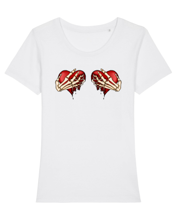 Anti Valentine Day - Ripped hearts White