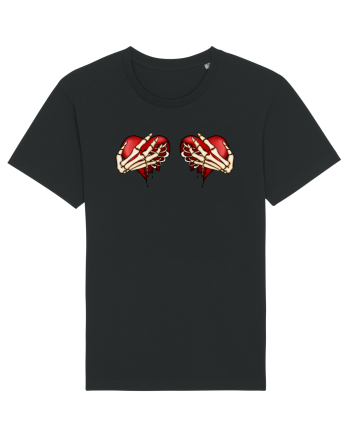 Anti Valentine Day - Ripped hearts Black
