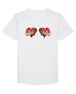 Anti Valentine Day - Ripped hearts Tricou mânecă scurtă guler larg Bărbat Skater
