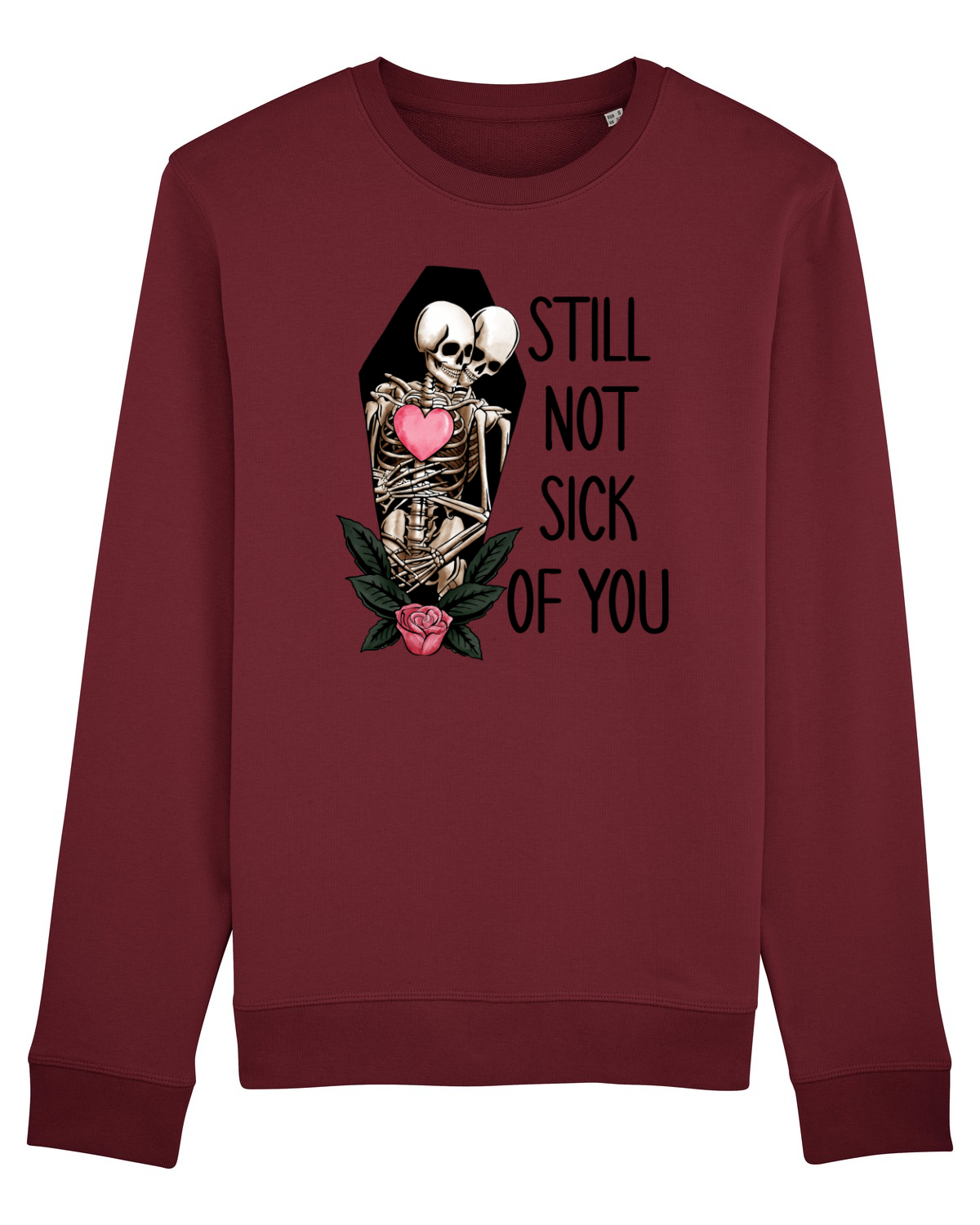 Bluză mânecă lungă Unisex Rise Burgundy