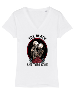 Anti Valentine Day - Till death and then some Tricou mânecă scurtă guler V Damă Evoker