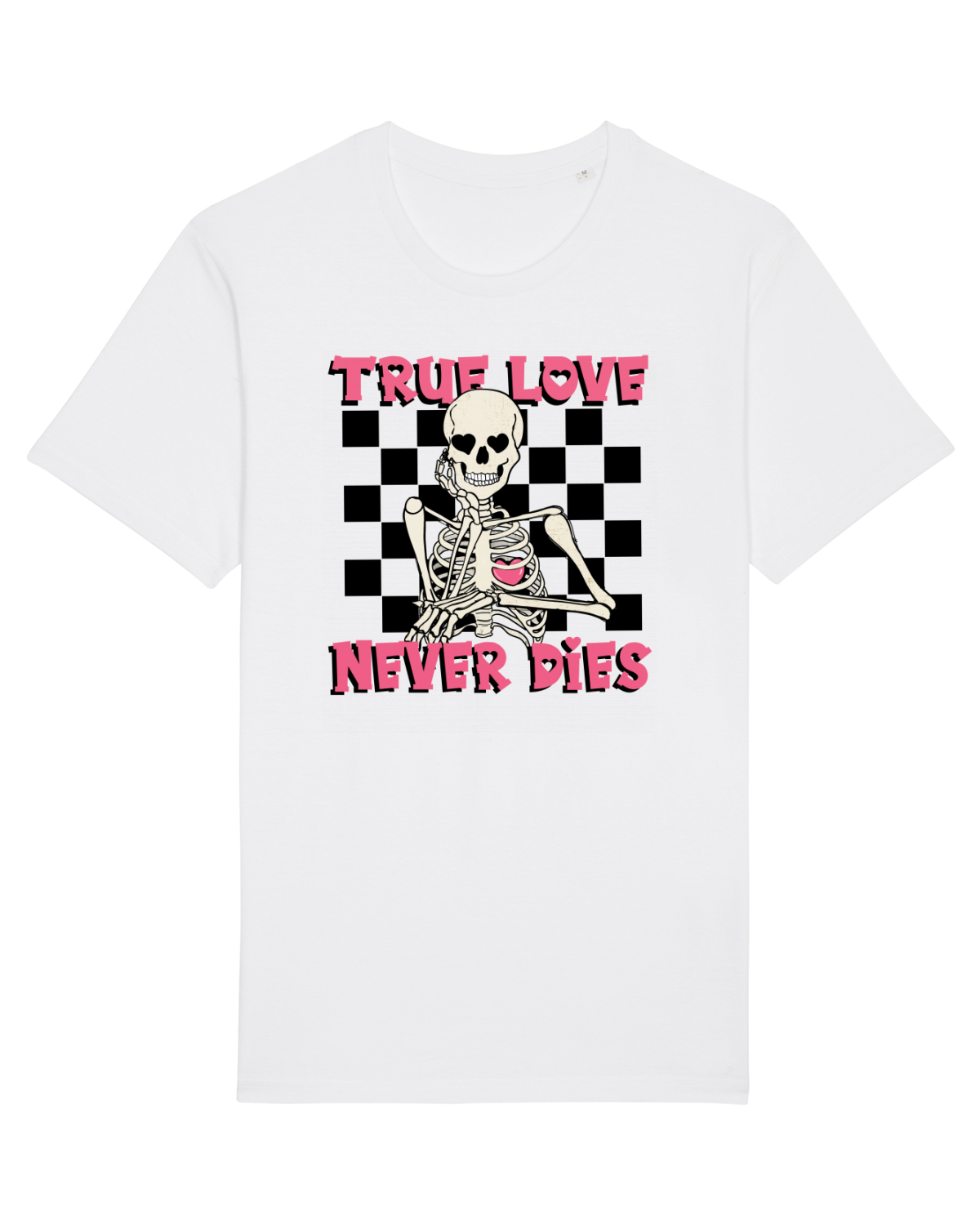 Tricou mânecă scurtă Unisex Rocker White