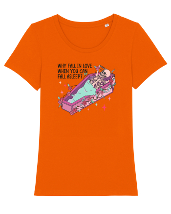 Anti Valentine Day - Why fall in love when you can fall asleep Bright Orange