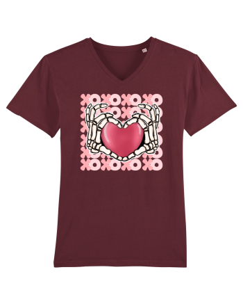 Anti Valentine Day - Your hands are holding my heart Burgundy