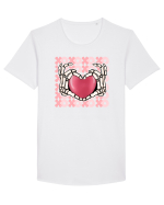 Anti Valentine Day - Your hands are holding my heart Tricou mânecă scurtă guler larg Bărbat Skater