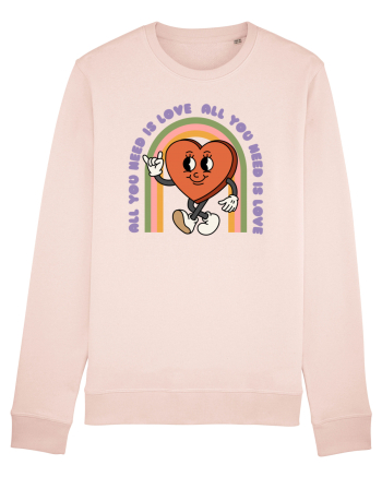 retro chic de Ziua Îndrăgostiților - All You Need Is Love And Rainbows Candy Pink