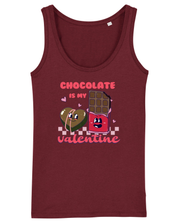 retro chic de Ziua Îndrăgostiților - Chocolate is my valentine Burgundy