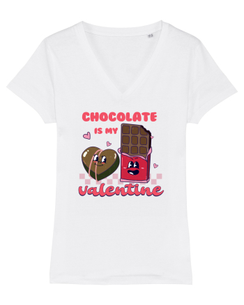 retro chic de Ziua Îndrăgostiților - Chocolate is my valentine White