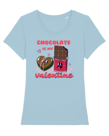 retro chic de Ziua Îndrăgostiților - Chocolate is my valentine Sky Blue
