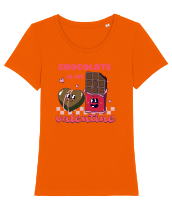 retro chic de Ziua Îndrăgostiților - Chocolate is my valentine Bright Orange
