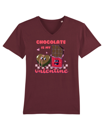retro chic de Ziua Îndrăgostiților - Chocolate is my valentine Burgundy