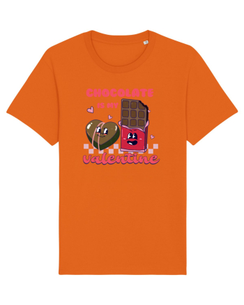 retro chic de Ziua Îndrăgostiților - Chocolate is my valentine Bright Orange