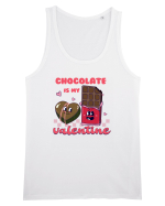 retro chic de Ziua Îndrăgostiților - Chocolate is my valentine Maiou Bărbat Runs
