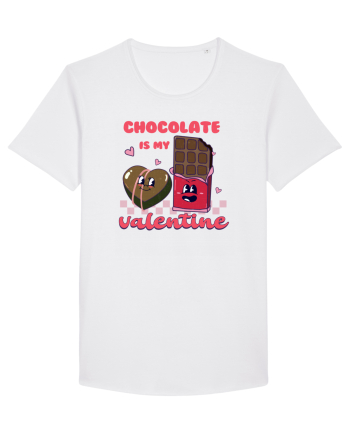retro chic de Ziua Îndrăgostiților - Chocolate is my valentine White