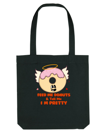 retro chic de Ziua Îndrăgostiților - Feed me donuts and tell me I am pretty Black