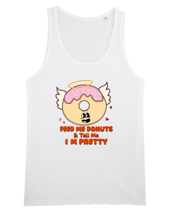 retro chic de Ziua Îndrăgostiților - Feed me donuts and tell me I am pretty White