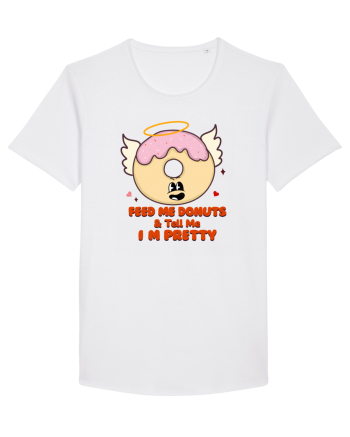 retro chic de Ziua Îndrăgostiților - Feed me donuts and tell me I am pretty White