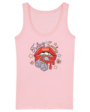 retro chic de Ziua Îndrăgostiților - Feeling Lucky Cotton Pink