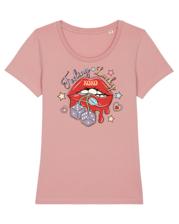 retro chic de Ziua Îndrăgostiților - Feeling Lucky Canyon Pink